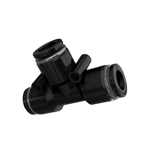 Push-To-Connect Union Tee 6mm Black