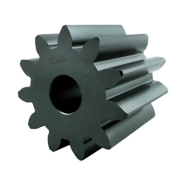 Stock Spur Gear, Reboreable, 1-5/16 to 2 Inch Bore, 4.333333 Inch Outside Diameter, 11 Teeth, 3 Diametral Pitch, 3.666667 Inch Pitch Diameter, 4 Inch Face Width, A Hub, 4 Inch Overall Length, 14.5° Pressure Angle, Steel