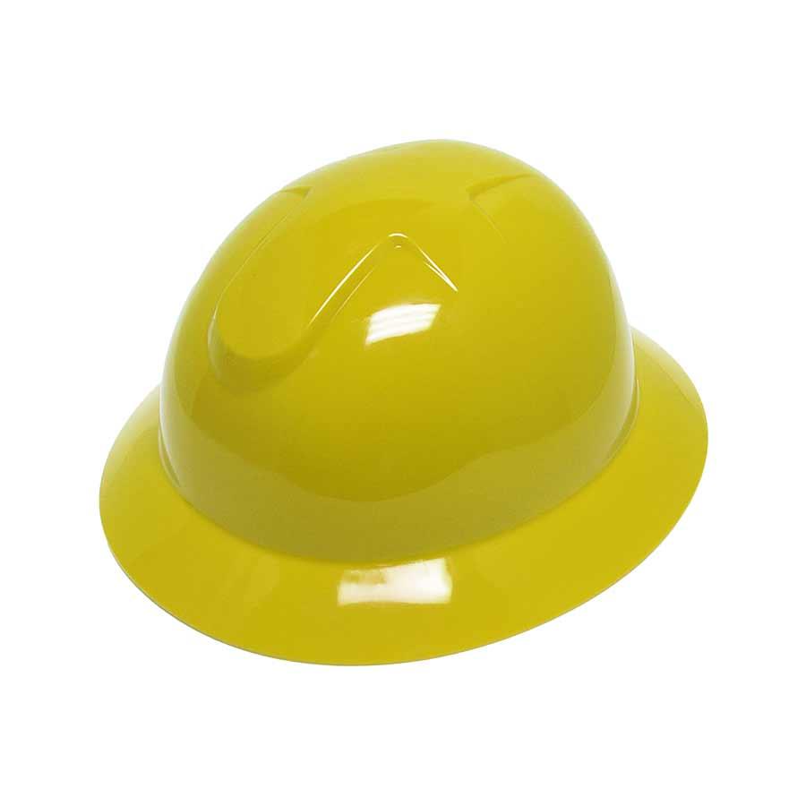 Hat, Cap Style, Universal Size, Yellow, Polyethylene, 6-Point Suspension, ANSI Electrical Class Rating: Class C, ANSI Impact Rating: ANSI Z89.1 Type 1, Slotted: Yes, Ratchet Adjustment