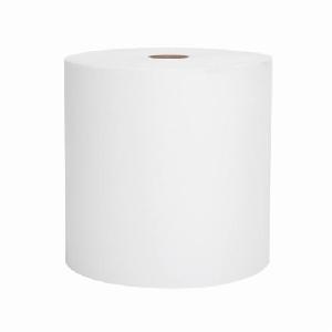 Towel, 8 in Width, 950 ft Length, 1.75 in Core, White, Paper, Roll Package Type