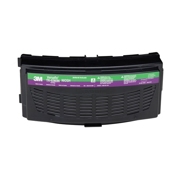 Respirator HEPA Cartridge, Series: TR Series, For Use With: TR-600/800 Series PAPRs, Latch Connection, Green/Magenta