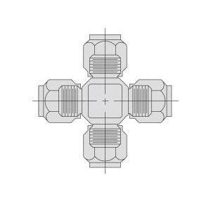 Cross, 3/8 in Nominal, Tube End Style, 10000 psi Pressure