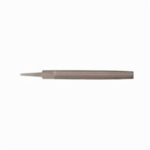Hand File, Half Round, 8 in Length, Bastard Double Cut Type, American Pattern Coarseness of Cut, 1/4 in Thickness