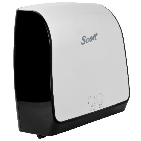 Towel Dispenser, Electronic Hard Roll, Series: MOD* E, 9.18 in Overall Length, 12.66 in Overall Width, 16.44 in Overall Height, Wall Mounting, Plastic, White Finish/Color, Domestic