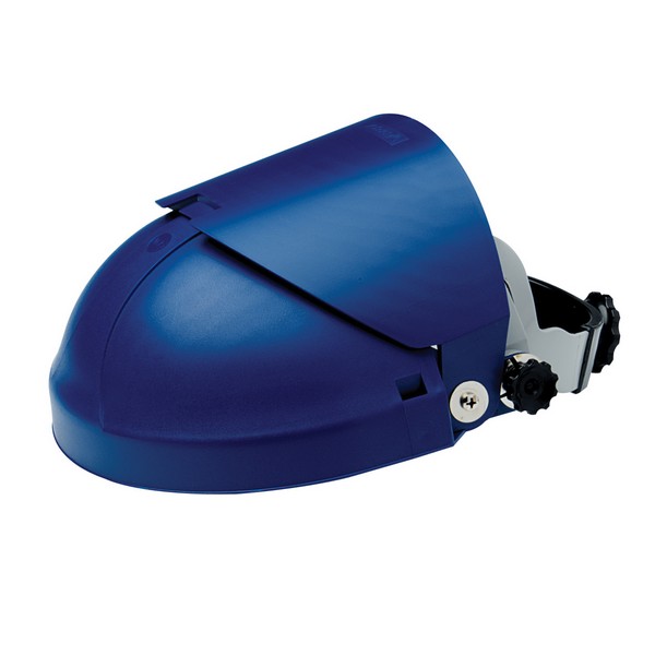 Faceshield Headgear, General Purpose, Blue, Thermoplastic, For Use With: 3M Faceshield, Ratchet Adjustment