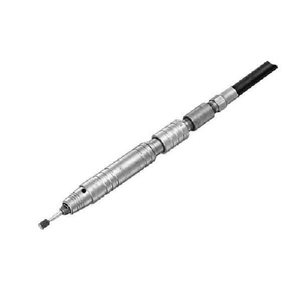 Pencil Grinder, Bare Tool Tool/Kit, Series: ARO, 1/8 in Collet, 60000 RPM, 0.1 HP, 7 cfm, 90 psi Air, 1/8 in NPT Air Inlet, Rear Exhaust Location, Twist Throttle, 7/32 in Minimum Hose Size, Metal Housing, Body Grip Pencil, 77 dBA, 5.3 in L