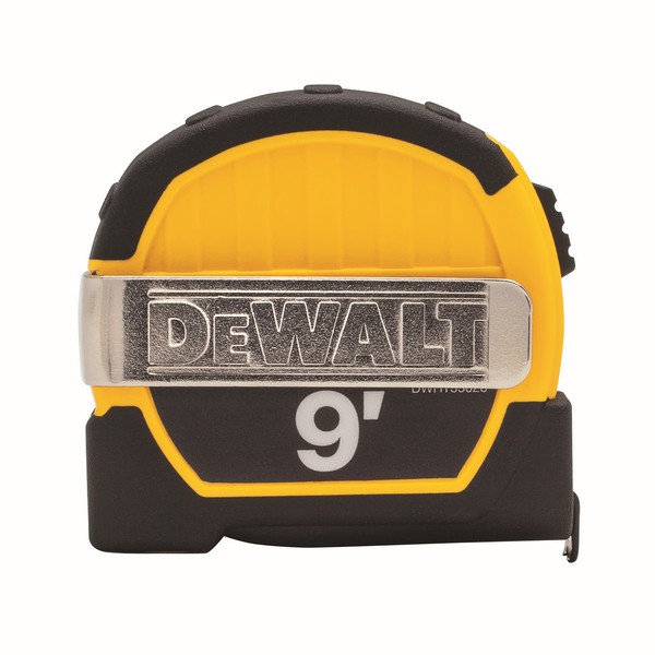 Measuring Tape, Magnetic Pocket, Measuring System: Imperial, 9 ft Blade Length, 1 in Blade Width, Steel Blade, Graduations: 1/32 in First 12 in, 1/16 in Thereafter, Stud Markings, 3 ft Standout, Automatic Rewind, Slide Locking, 2-Rivet Hook, Closed C