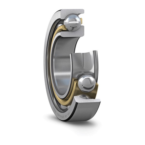 Angular Contact Bearing, 140 mm Bore Dia, 250 mm Outside Dia, 42 mm Width, 40° Contact Angle, Open