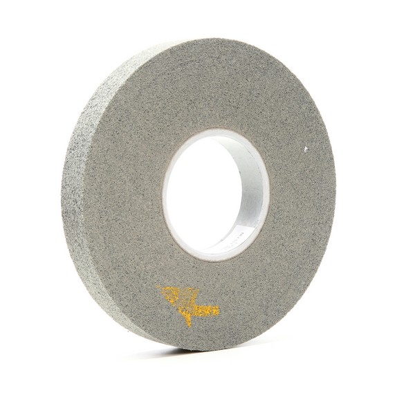 Convolute Wheel, Series: EXL-XP, Center Hole Attachment, Silicon Carbide Abrasive, 8 Inch Wheel Diameter, 3 Inch Center Hole, 1 Inch Face Width, Fine Grade, 4500 RPM Maximum, Hard Density Grade, 11 Density Number, Gray