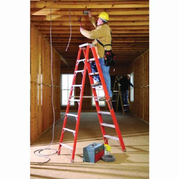 Step Ladder, Type IAA Non-Conductive Weather Resistant, Series: FS1300HD, 12 ft Ladder Height, 375 lb, ANSI Code: A14.5, Fiberglass, 11 Steps, 77 in Base Spread, 31 in Bottom Width