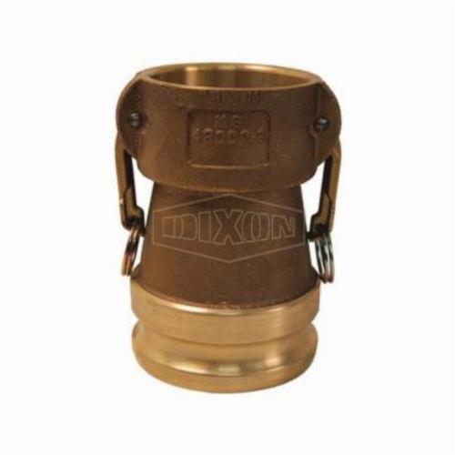 Cam and Groove Reducing Coupler, Type DA, Reducing Coupling Fitting/Connector, 2 x 3 Inch Nominal, Coupler x Adapter End Style, 125 psi Pressure, Brass, Domestic