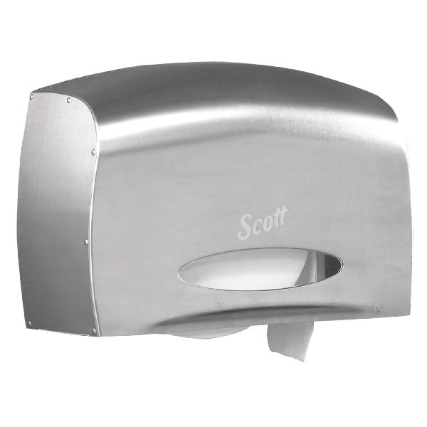 Bathroom Tissue Dispenser, Coreless, Series: JRT, 1 Roll Capacity, 9-3/4 in Overall Length, 14-1/4 in Overall Width, 6 in Overall Height, Wall Mounting, Stainless Steel, Stainless Steel Finish/Color, Import