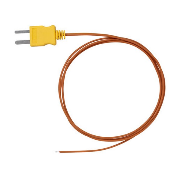 Thermocouple, Type K, 3 ft Length, PTFE, Domestic/Import: Import