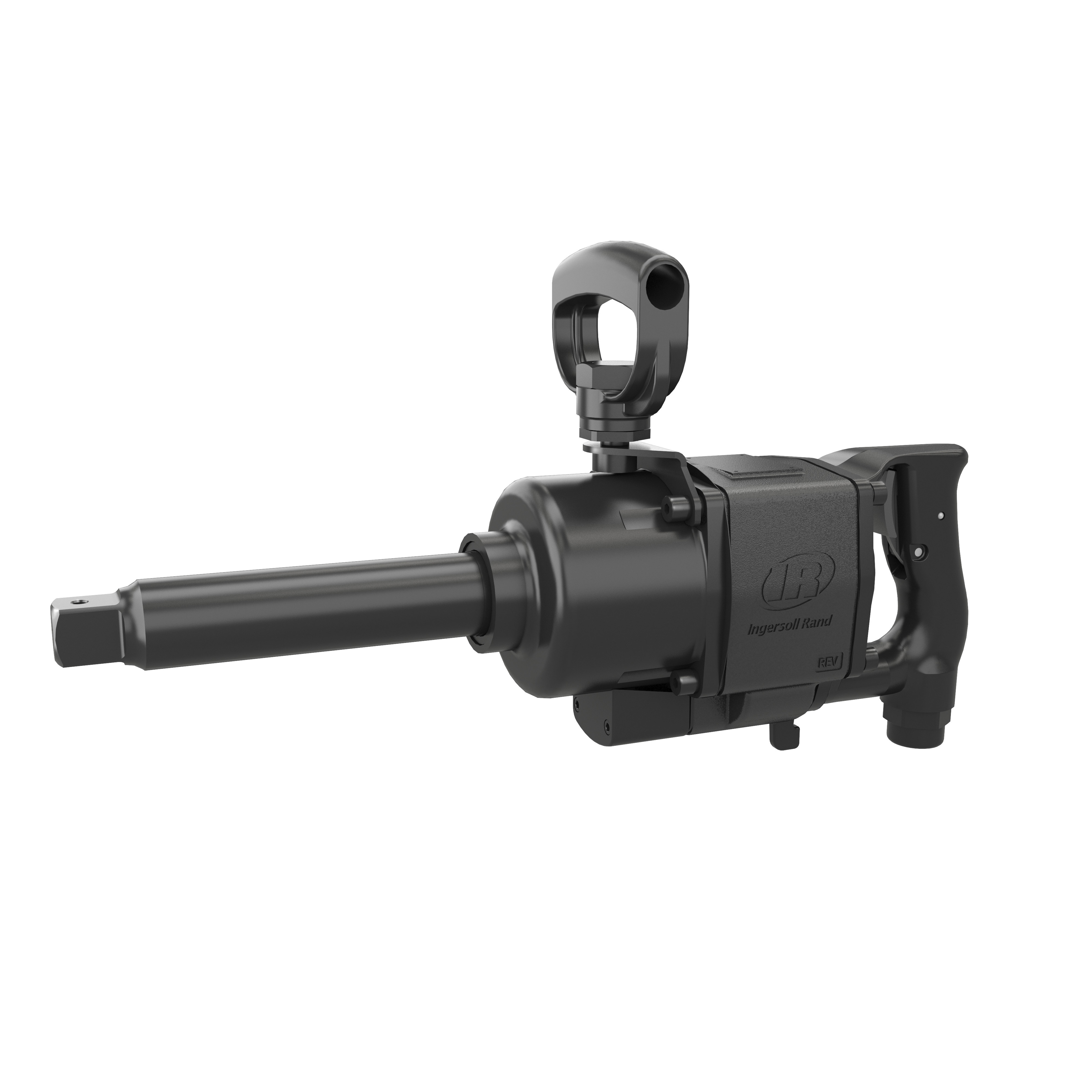 Air Impact Wrench, Tool/Kit: Bare Tool, Super Duty, Series: 280, Through Hole Drive, 1 in Drive, 750 bpm Blows per Minute, 1600 ft-lb Torque, 6000 RPM Speed, 10 cfm Air Flow, 1/2 in Air Inlet, D-Handle, 103, 114, 107.7, 118.7 dBA Sound Level, 18.5 in Overall Length
