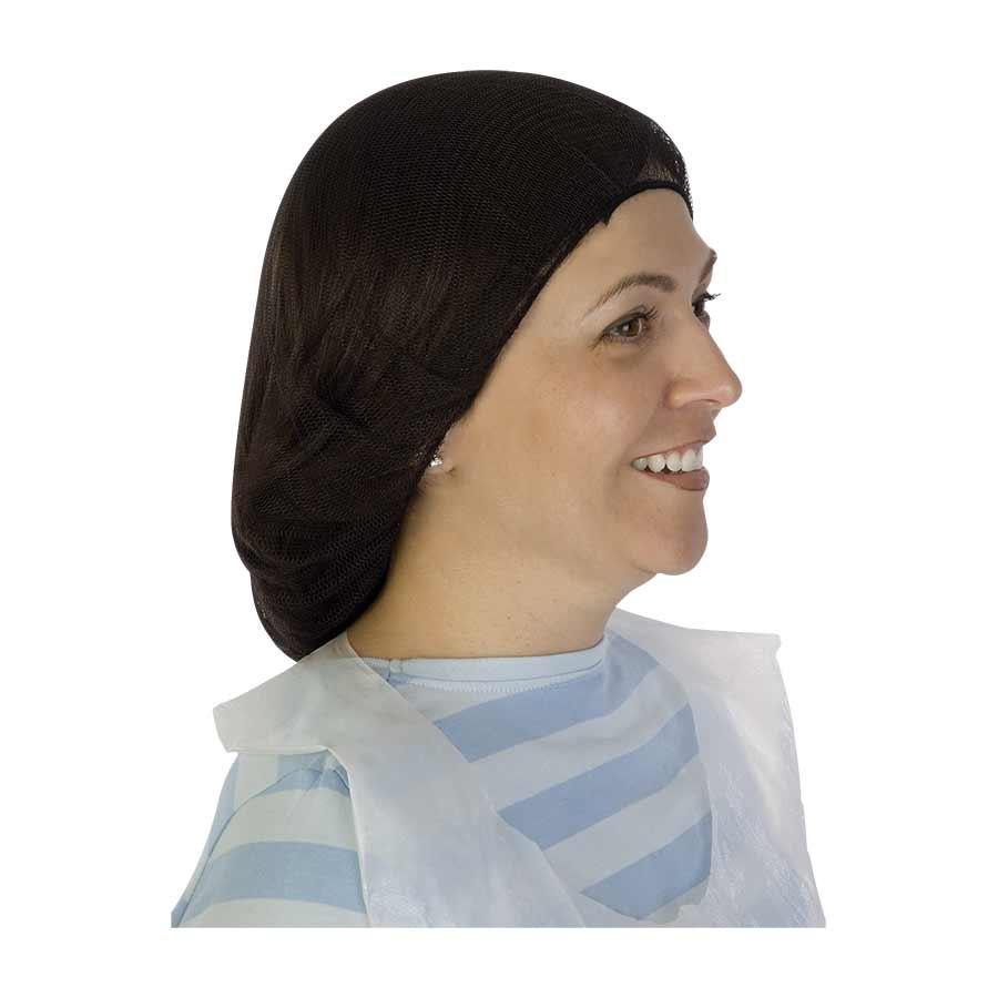Hairnet, Honeycomb Pattern, 24 in L Size, Black, Nylon