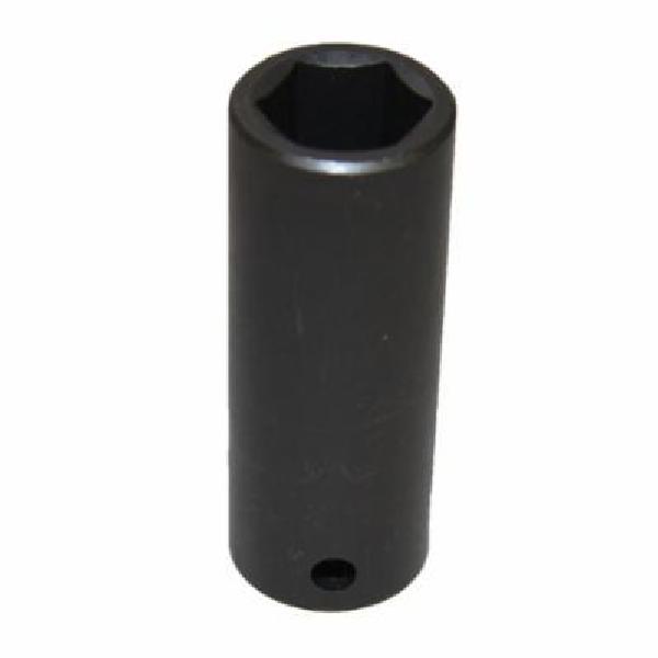 Power/Impact Socket Wrench, Measurement System: SAE, 1/2 Inch Drive, Impact Socket, 11/16 Inch Socket, 3-1/4 Inch Overall Length, 1-3/32 Inch Drive End Width, 1-7/16 Inch Socket End Width, Alloy Steel