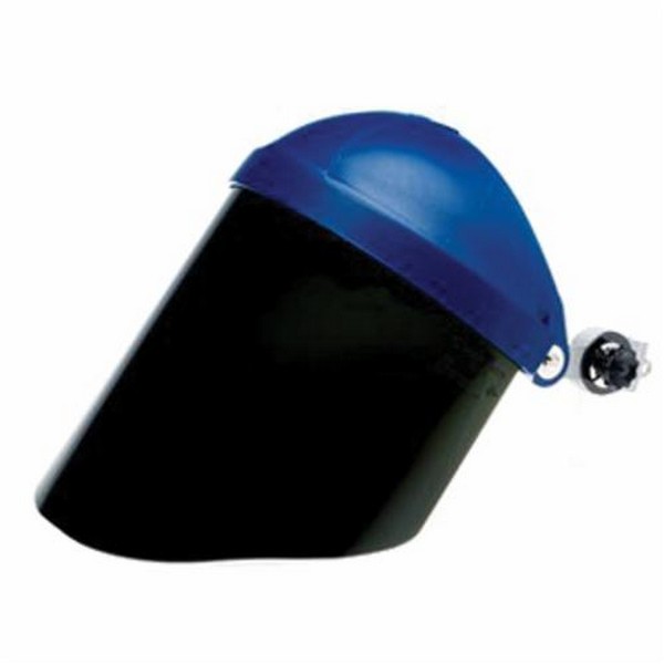 Faceshield Window, General Purpose, Shaded Dark Green, Polycarbonate, 5.0 Lens Shade, 0.8 in Visor Thickness, 9 in Visor Height, 14-1/2 in Visor Width, For Use With: Headgear or 3M Cap Style Mount Headgear