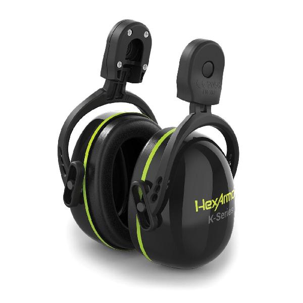Mechanical Earmuffs, Universal Magnetic, Series: K2M, For Use With: XP Magnetic Face Shield Kit, Magnetic Helmet Adapter, XP250, XP250E, XP450A, XP450AE and XP250IES Safety Helmet, Specifications: 24 dB NRR, Hard Hat Mounted, ABS, Black