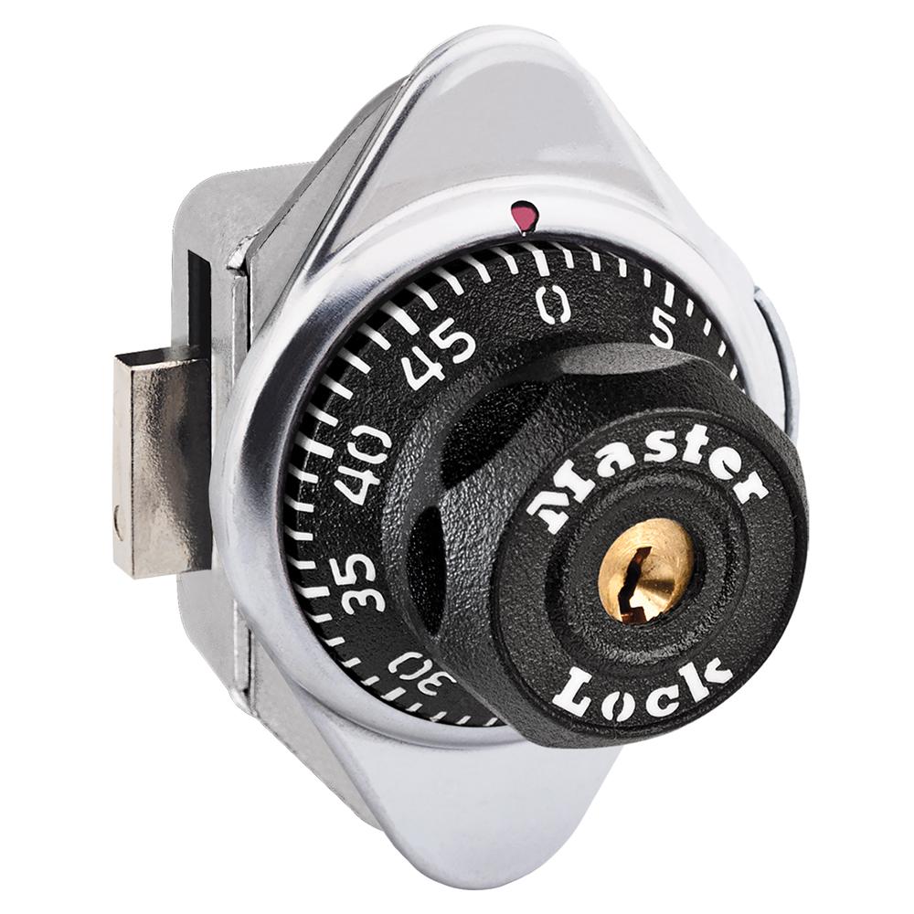 Locker Lock, Built In, Series: 1630, Hinged Door, Black Dial, 1-7/8 in Width, Steel, Control Key, Right Hand Locker Hinge