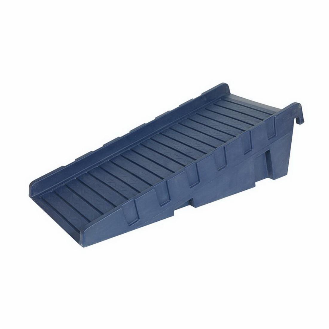 Spill Pallet Ramp, 21 Inch Height, 32-1/2 Inch Width, 70 Inch Length, 650 lb Load, Polyethylene, Blue, For Use With: SC-DP2 and SC-DP4 Spill Pallet