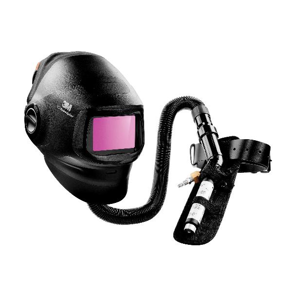 Welding Helmet, Heavy Duty, Series: G5, High Efficiency/Adflo Filters and Cartridges, Adjustable Suspension, Turbo Lithium-Ion Battery, Specifications Met: ANSI Z87.1-2015, Black