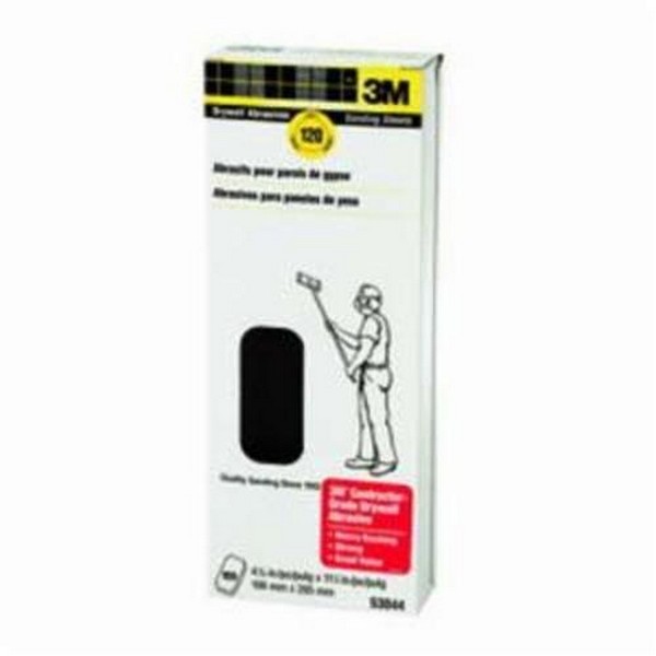 Coated Sanding Sheet, Drywall Pre-Cut, 11 in Length, 4-3/16 in Width, Fine Grade, Silicon Carbide Abrasive