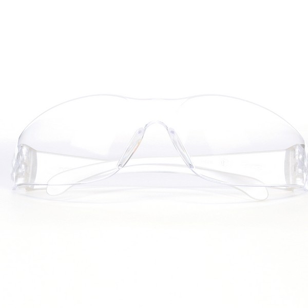 Protective Eyewear, Economy Lightweight, Universal Size, Anti-Scratch/Hard Coat Lens Coating, Clear Lens, Frameless, Polycarbonate Frame, Yes % UV Protection, Contoured Temple, Specifications Met: ANSI Z87.1-2015