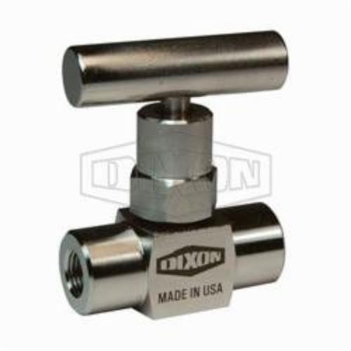 Mini Needle Valve, 1/8-27 Nominal, FNPT, 10000 psi, T-Handle Actuator, 316 Stainless Steel Body