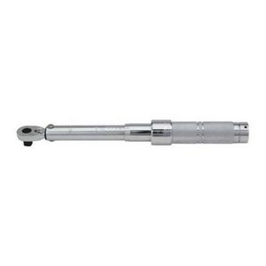 Micrometer Torque Wrench, 1/2 in Drive, 40 to 200 N-m, Ratcheting, Graduations: 1 nm, 21-1/2 in Overall Length, CW/CCW, +/-3% CW, +/-6% CCW Accuracy, Audible Click Indicator, Knurled Grip, Specifications Met: ASME B107.14M, Steel, Full Polished