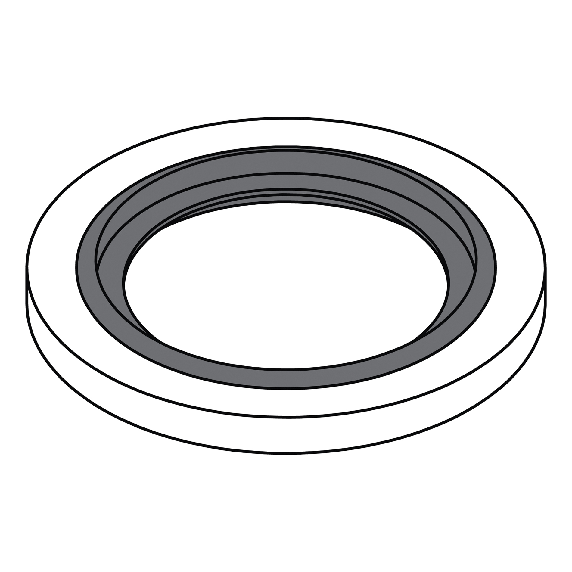 Bonded Seal, 12 mm Size, Steel