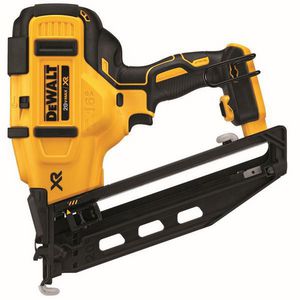 Cordless Finish Nailer, Brushless, Bare Tool/Kit: Tool, Series: XR™, 1-1/4 to 2-1/2 in Fastener, Glue Collation, 20 °Collation, 110 Nails Magazine, Rear Load Loading, Sequential/Bump Trigger, Non-Marring with Tool Free Jam Clearance Tip, 20 VDC, Batt
