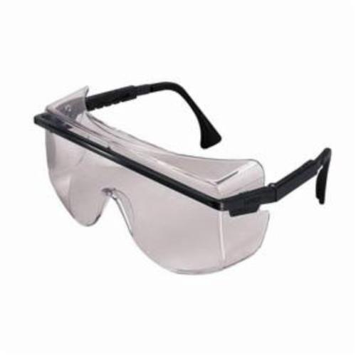 Safety Eyewear, Lightweight, Series: Astrospec® 3001, Universal Size, Ultra-Dura® Hard Coat Lens Coating, Gray Lens, OTG Frame, Black Frame, Nylon Frame, Polycarbonate Lens, Yes % UV Protection, Cushioned/Duoflex Temple, Specifications Met: ANSI Z87.1-1989, ANSI Z87.1-2003, CSA Z94.3, CA 18828, Military V0