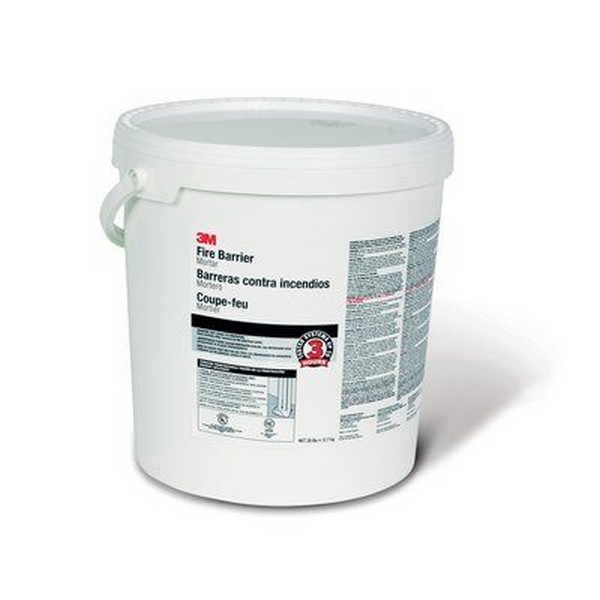 Fire Barrier Mortar, Lightweight, Pail Container, 5 gal Container, Water Base, Composition: Mineral Salt, Silicate Mineral, Acid, Quartz Silica, Calcium Carbonate, Powder Form, Fire Rating: 3 hr, Off-White with Dark Flecks, Slight Cement Odor/Scent,