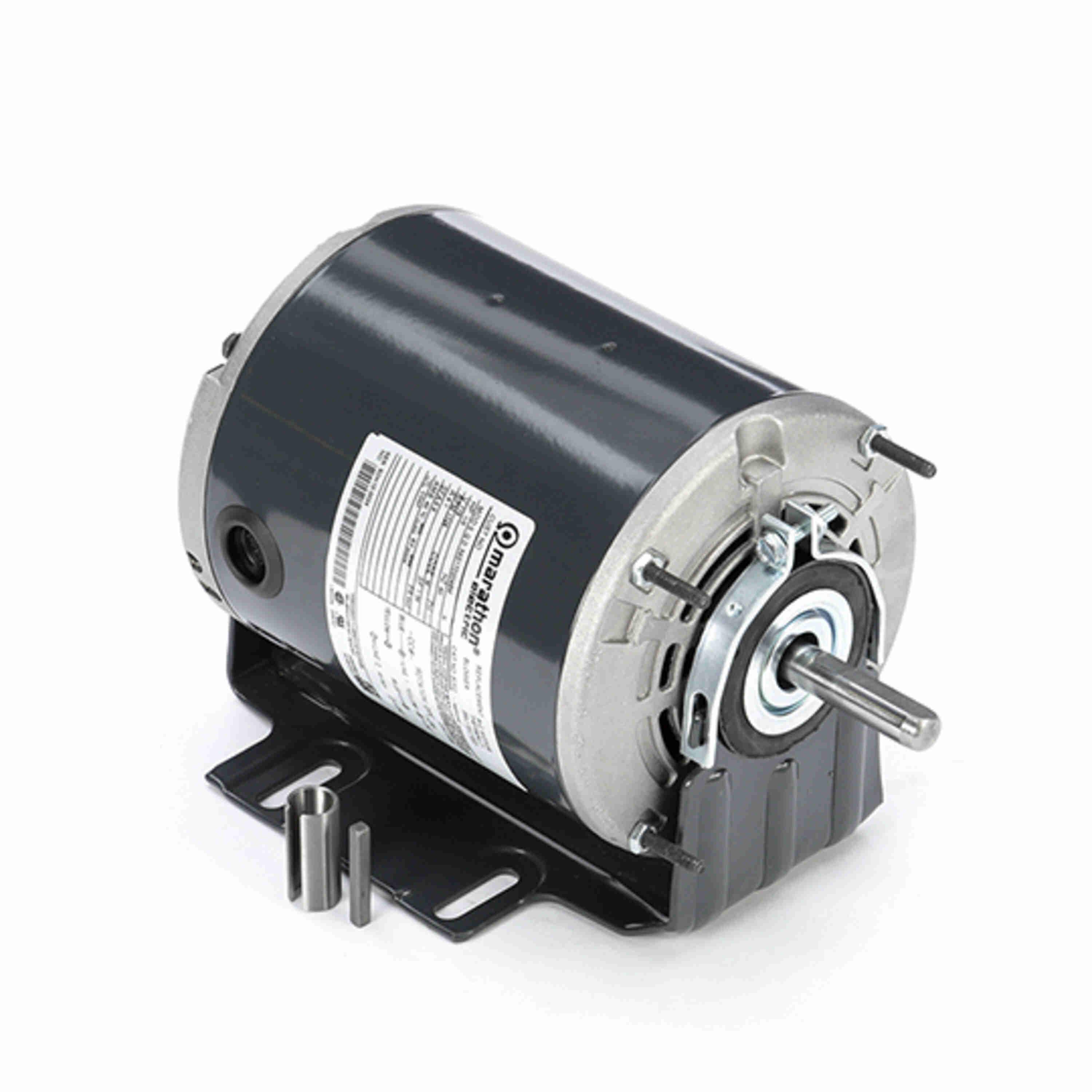 Fan and Blower Motor, 0.25 HP, 115/230 V, 4.6/2.3 A, 60 Hz Frequency, 1 ph, 1725 RPM Speed, 1 Speed, DPG Enclosure, 48Y Frame, 0.5 in Dia Shaft, Selective Clockwise Rotation, 1.35 Service Factor, Resilient Base Mounting, 40 °C, Rolled Steel
