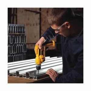Drill Kit, Heavy Duty, 3/8 in Chuck, Keyless/Ratcheting Chuck, 2500 RPM Speed, 120 VAC, 8 A, Plastic Housing Material, Pistol Grip Handle, Yellow, Trigger Switch Control