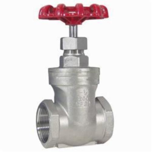 Gate Valve, 1 Inch Nominal, FNPT, 200 psi, Media: Non-Shock Cold Water, Oil and Gas, Iron Handwheel Actuator, 316 Stainless Steel Body