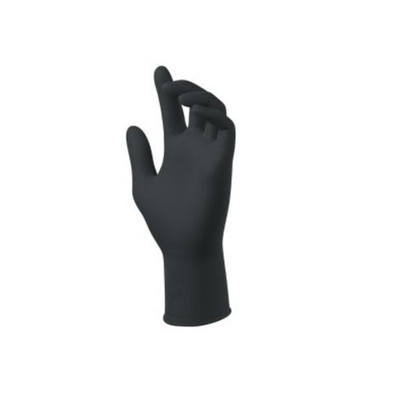 Disposable Gloves, Biodegradable, 2XL, 8.5 mil Thickness, DriTek® Lined, Powder Free, 11 Inch Length, Nitrile, Black, 50/Box, 10 Boxes/Case