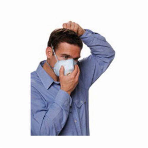 Particulate Respirator, Series: 2300, M/L, N95, 0.95 Filter Efficiency, Elastic Suspension, Resists: Non-Oil Based Particulates, Dura-Mesh® Shell/Softspun® Lining, White