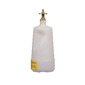 Safety Dispenser Can, Non-Metallic, 1 qt, 4 in Dia, 10-1/2 in Height, Polyethylene, White