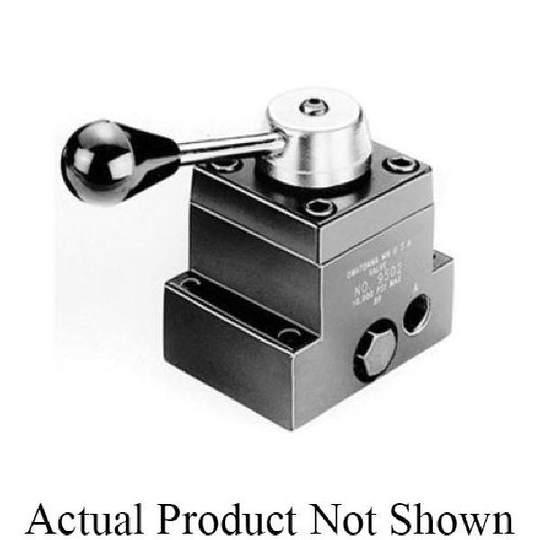 Pump Mounted Valve, Closed Center Non-Interflow Manual, 3/8 in NPTF Port, 10000 psi Pressure, 5 cu-ft/min Flow Rate, 3-Way Ports/Ways, Media: Oil, Lever Operated Actuation, Steel Body