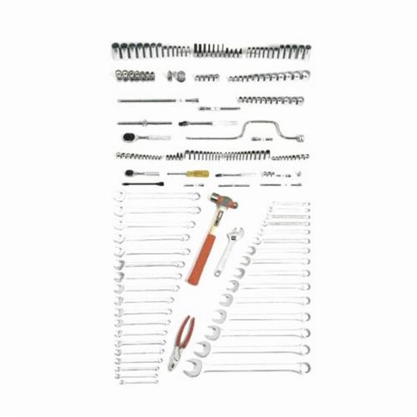 Maintenance Tool Set, Intermediate Metric SAE, 1/4 in, 3/8 in Drive, 179 Piece, For Use With: 1/14 to 1 in and 4 to 19 mm Fastener, ANSI Specified Specifications Met
