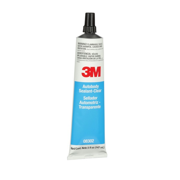 Autobody Sealant, Tube Container, 5 oz Container, Synthetic Rubber Base