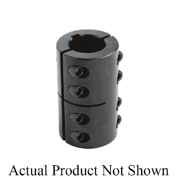 Clamping Coupling, 2-Piece Industry Standard, Series: 2MISCC, 20 mm Bore, 42 mm OD, 65 mm Overall Length, 76 in-lb Torque, Stainless Steel, Plain