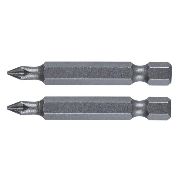Insert Bit, Single End, PH1 Point, Phillips® Point, 2 in Overall Length, Hex Shank, 1/4 in Shank, Steel, Matte