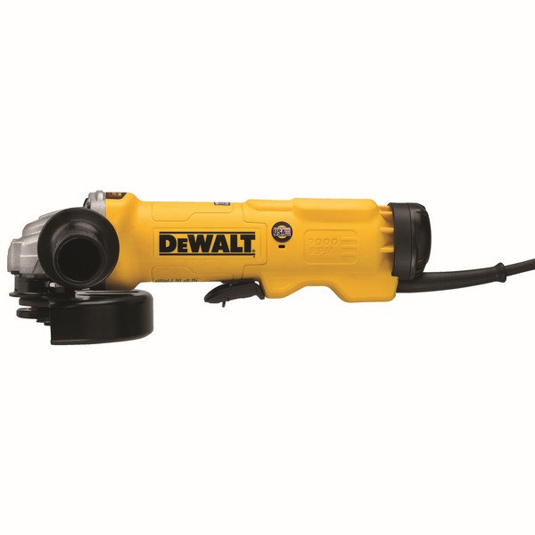 Angle Grinder, High Performance, Tool/Kit: Kit, 6 in Wheel Diameter, 5/8-11 Arbor/Shank, 9000 RPM Speed, 2.3 HP, 120 VAC, 13 A, Barrel Grip Handle, Paddle Switch, 13 in L Dimensions
