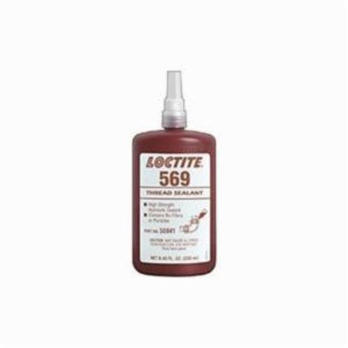 Thread Sealant, 1-Part High Strength Hydraulic, Series: 569™, Bottle Container, 250 mL Container, Bonds To: Metal
