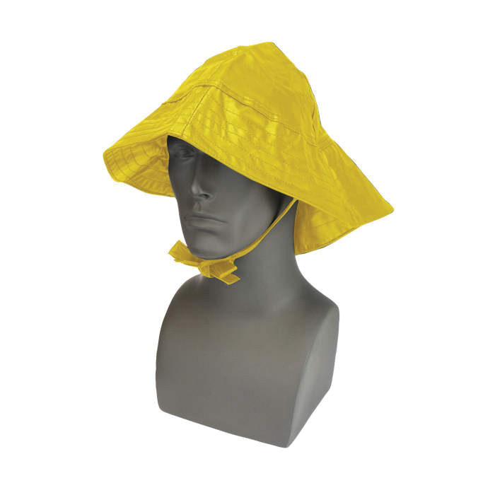 Hat, Series: 35 Series, Universal Size, Safety Yellow, Nylon/PVC, For Use With: 35 Series Chem Shield Rainwear