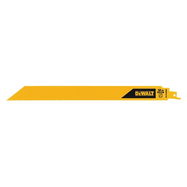 Reciprocating Saw Blade, 12 in Length, 18, Optimized Teeth, Bi-Metal Cutting Edge, Bi-Metal Body, Applicable Materials: Metal and Wood