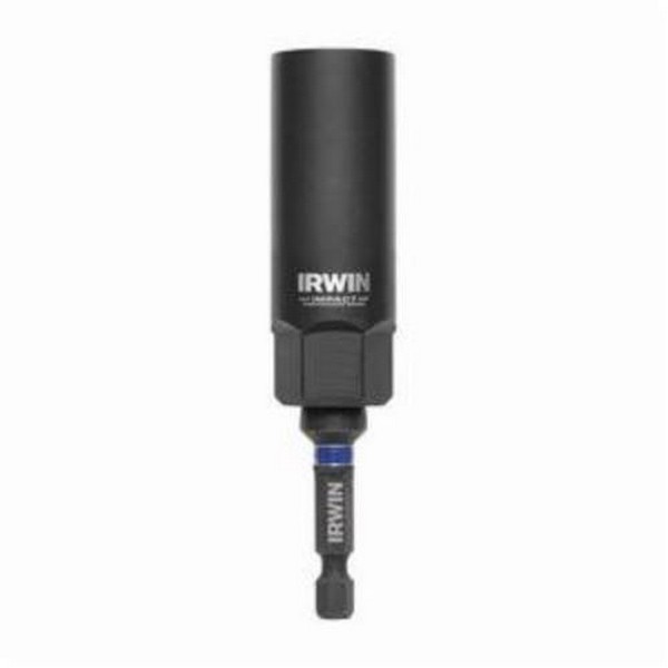 Bolt Extractor, Deep Well, Series: Impact Performance™, Measurement System: Imperial, Square Drive, 7/8 in Diameter Large End, 13/16 in Small End Diameter, 2-1/2 in Overall Length, 5/8 in Extractor, Carbon Steel, Black Oxide