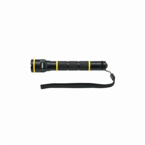 Flashlight, Inspection, 1.25 W, LED Bulb, 40 Lumens, 100000 hr Average Life, AA Alkaline Battery, 2 Batteries, Black/Yellow, Aluminum Housing, IPX4 Enclosure, 8-3/4 in L